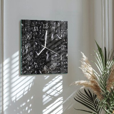 Reloj cuadrado Gotas