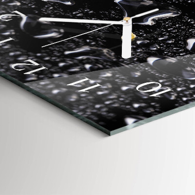 Reloj cuadrado Gotas