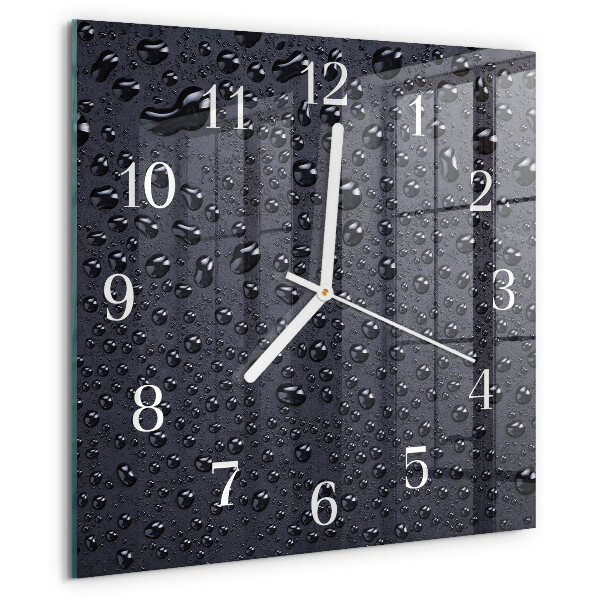 Reloj cuadrado Gotas