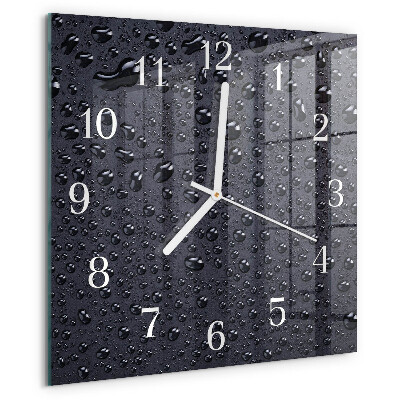 Reloj cuadrado Gotas