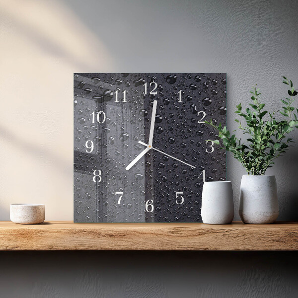 Reloj cuadrado Gotas