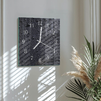 Reloj cuadrado Gotas