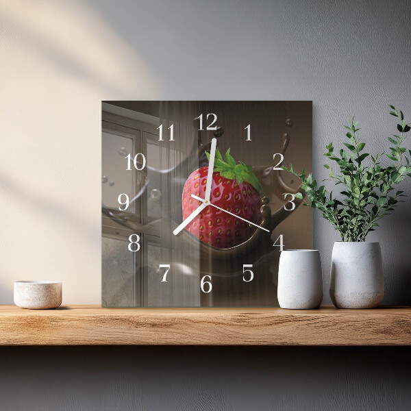 Reloj cuadrado Chocolate