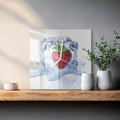Reloj cuadrado Helado de fresa