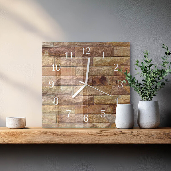 Reloj cuadrado Ladrillo