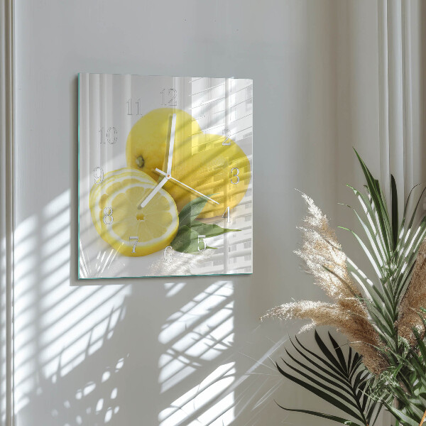 Reloj cuadrado Limones