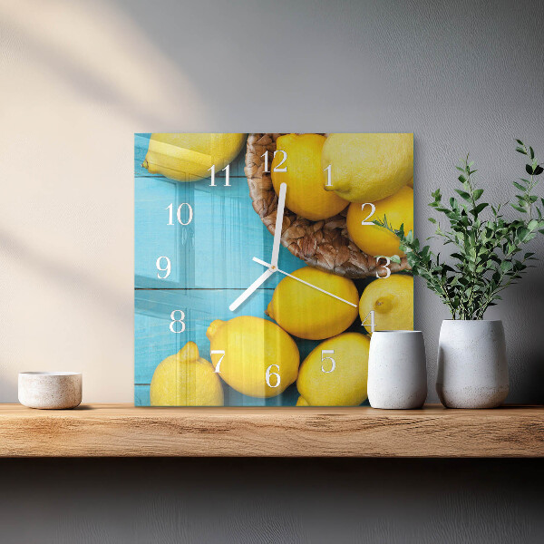 Reloj cuadrado Limones