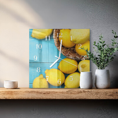 Reloj cuadrado Limones