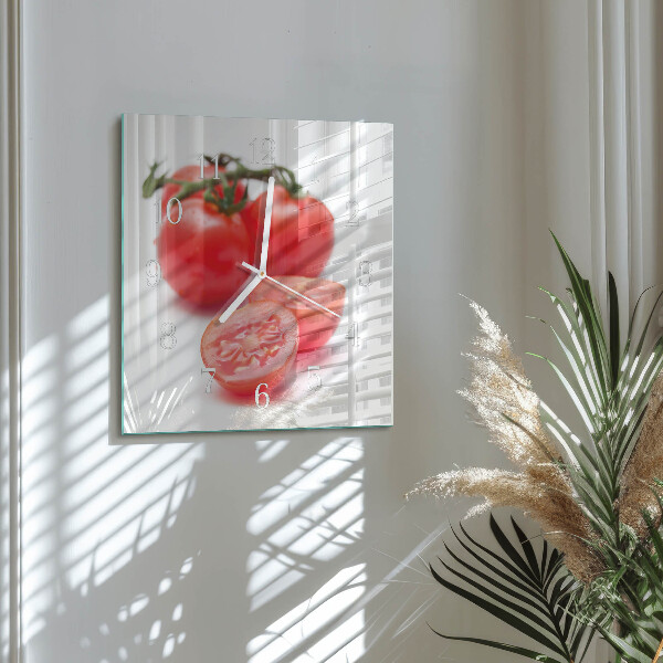Reloj cuadrado Tomates