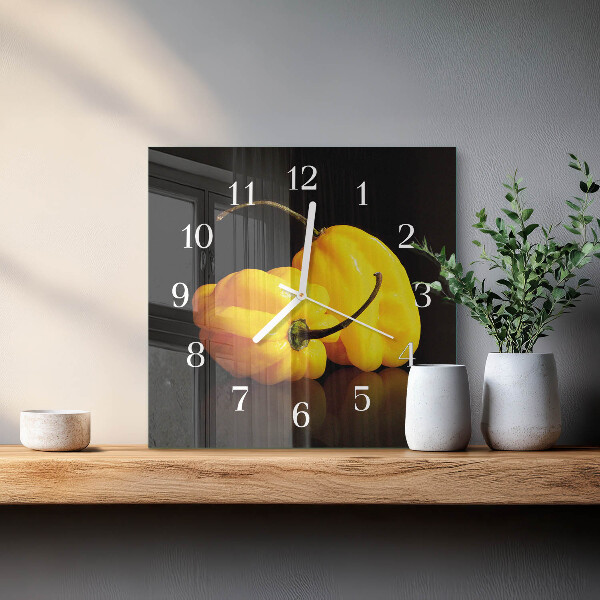 Reloj cuadrado Pimienta
