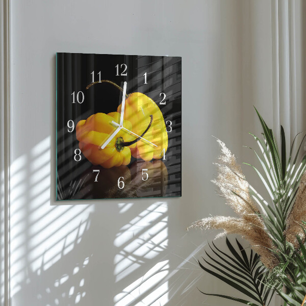 Reloj cuadrado Pimienta