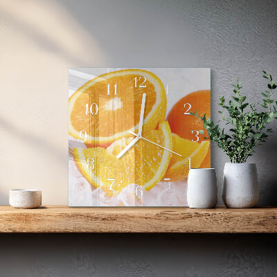 Reloj cuadrado Naranjas