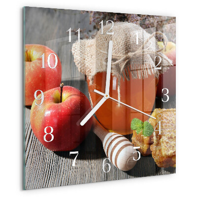 Reloj cuadrado Miel de manzana