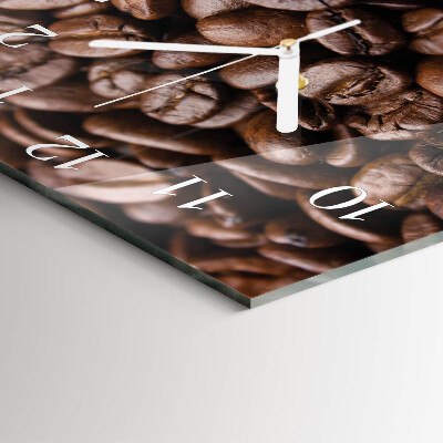 Reloj cuadrado Granos de café