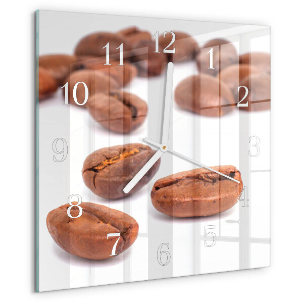 Reloj cuadrado Granos de café