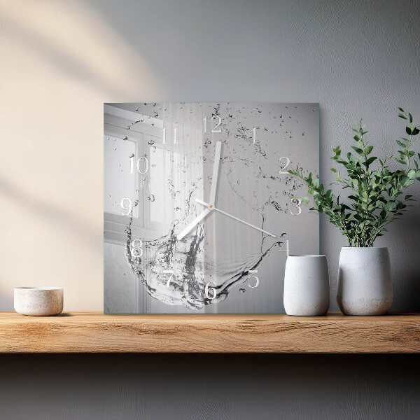Reloj cuadrado Agua