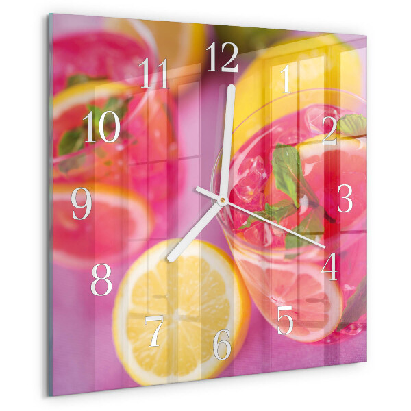 Reloj cuadrado Cítrico