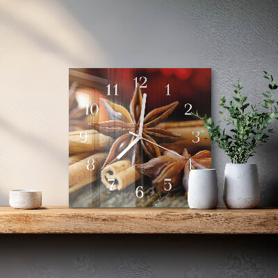 Reloj cuadrado Anís Canela