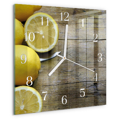 Reloj cuadrado Limones jugosos