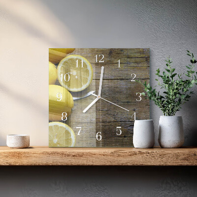 Reloj cuadrado Limones jugosos