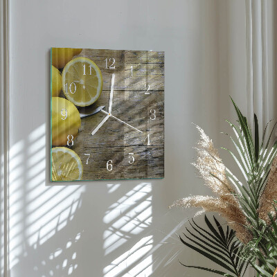 Reloj cuadrado Limones jugosos
