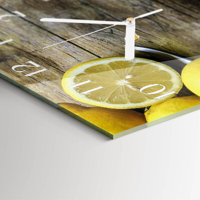 Reloj cuadrado Limones jugosos
