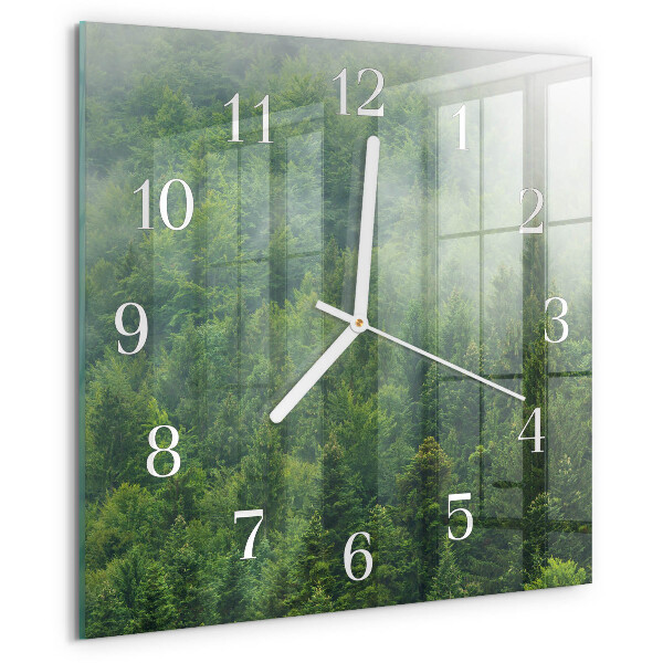 Reloj cuadrado Bosque brumoso