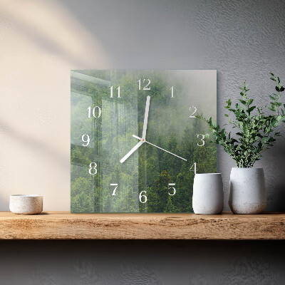 Reloj cuadrado Bosque brumoso