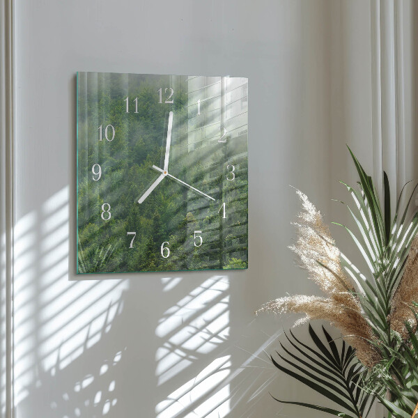 Reloj cuadrado Bosque brumoso