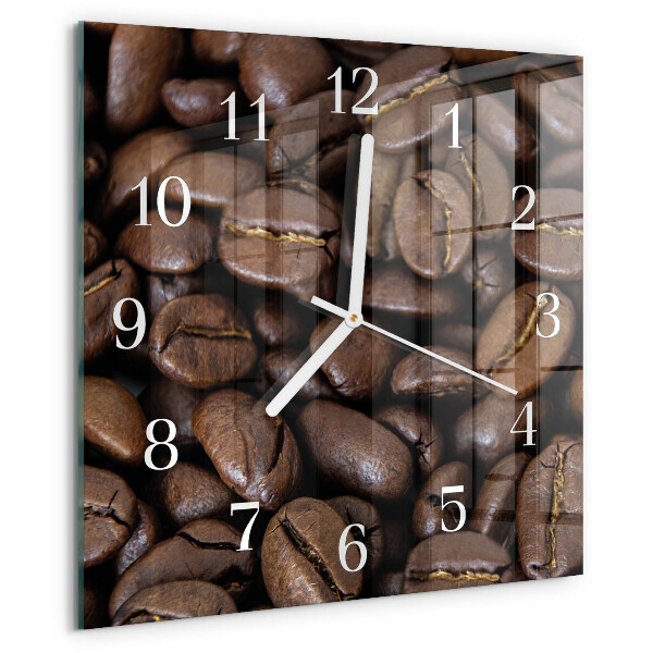 Reloj cuadrado Café