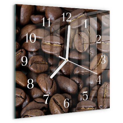 Reloj cuadrado Café