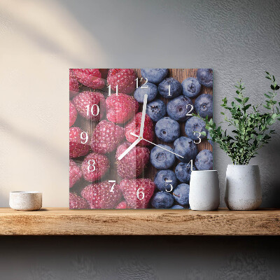 Reloj cuadrado Frutos del bosque