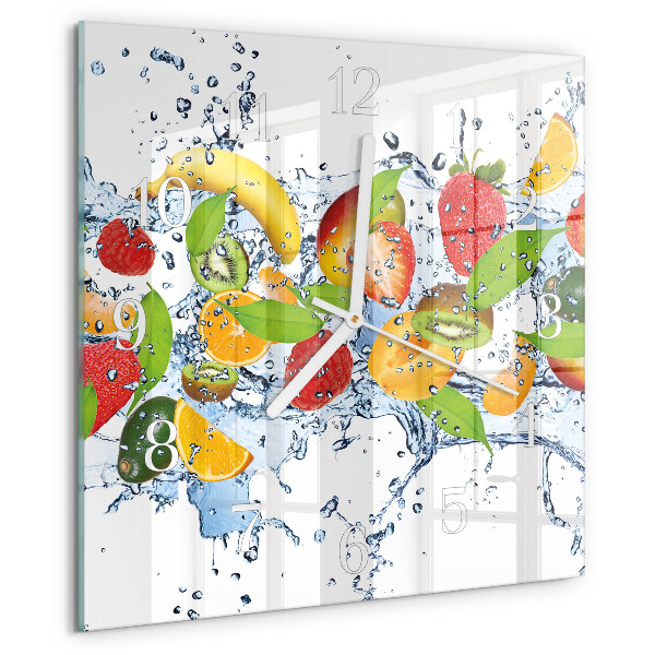 Reloj cuadrado Agua de frutas