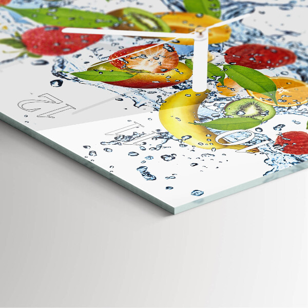 Reloj cuadrado Agua de frutas