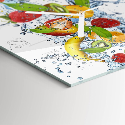 Reloj cuadrado Agua de frutas