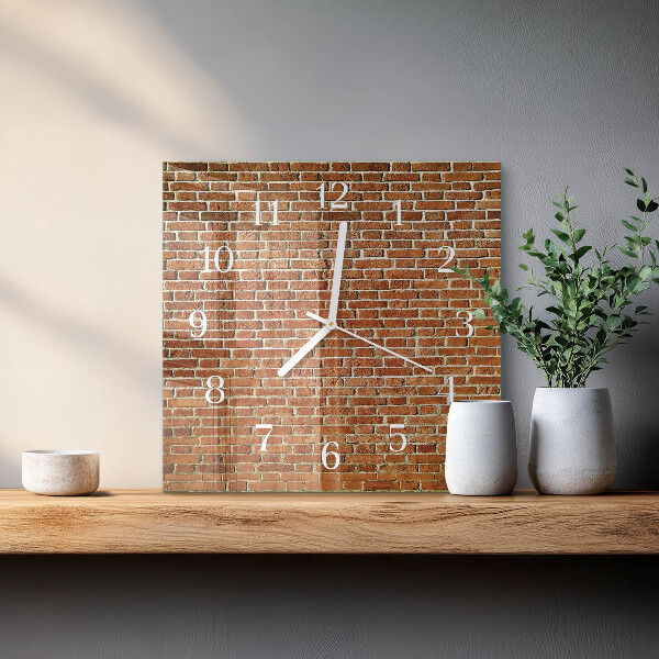 Reloj cuadrado Ladrillo