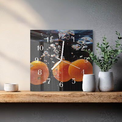 Reloj cuadrado Naranjas