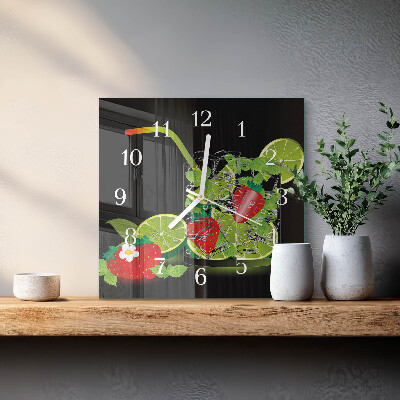 Reloj cuadrado Fresa y lima