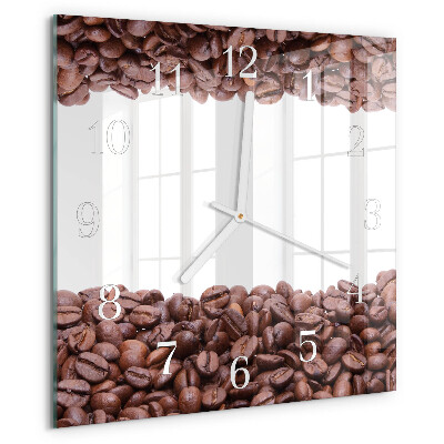 Reloj cuadrado Granos de café