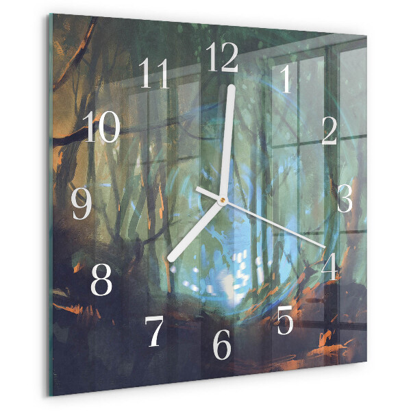 Reloj cuadrado Bosque místico