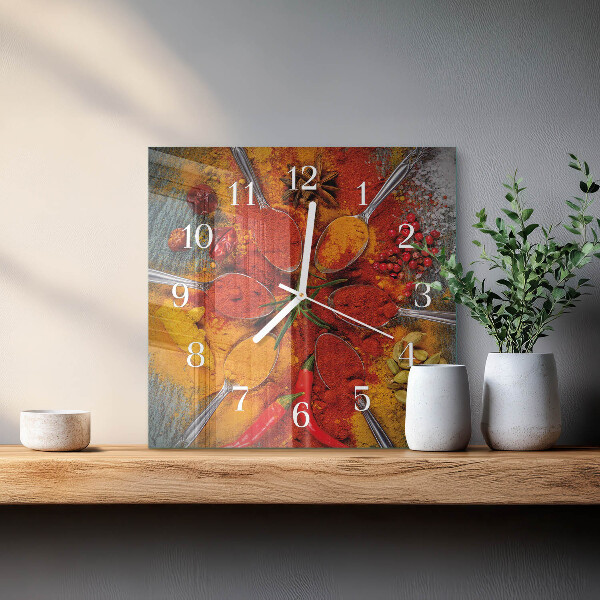 Reloj cuadrado Especias