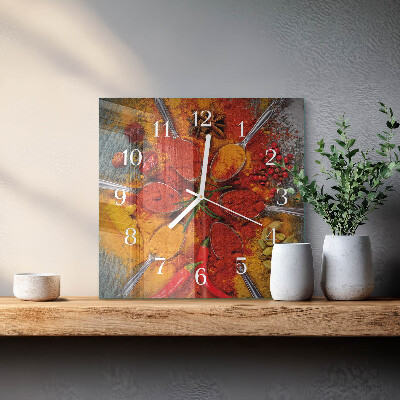 Reloj cuadrado Especias