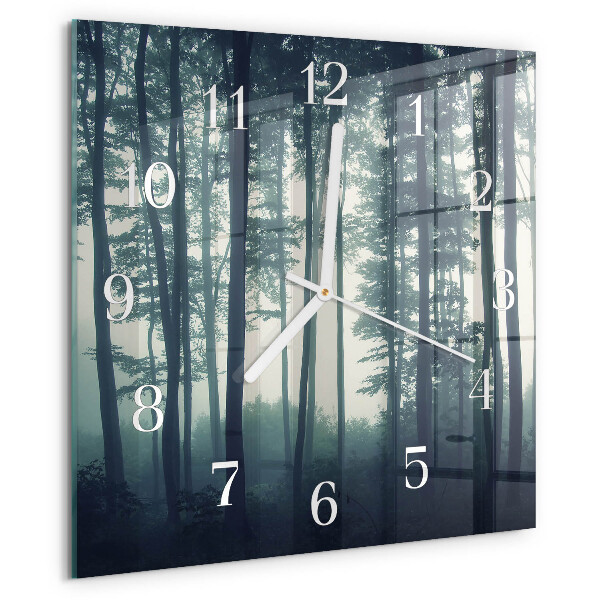 Reloj cuadrado Bosque brumoso