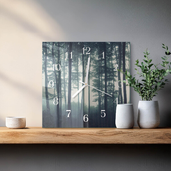 Reloj cuadrado Bosque brumoso