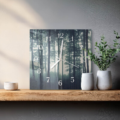 Reloj cuadrado Bosque brumoso
