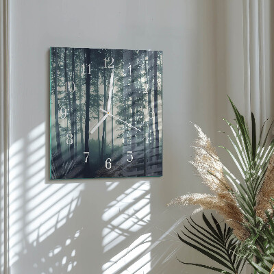 Reloj cuadrado Bosque brumoso