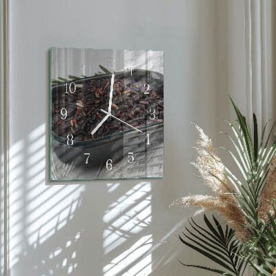 Reloj cuadrado arroz negro