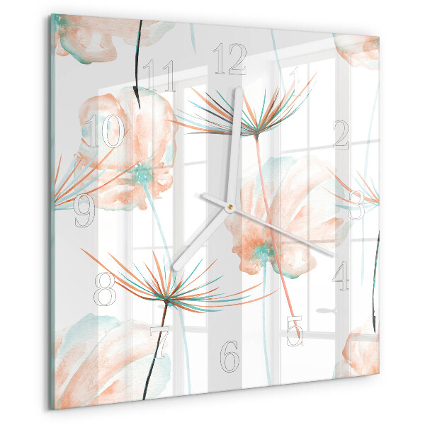 Reloj cuadrado Dientes de león