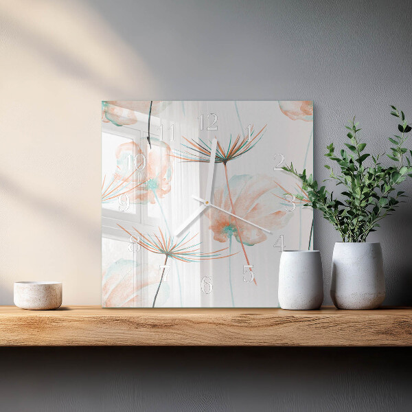 Reloj cuadrado Dientes de león
