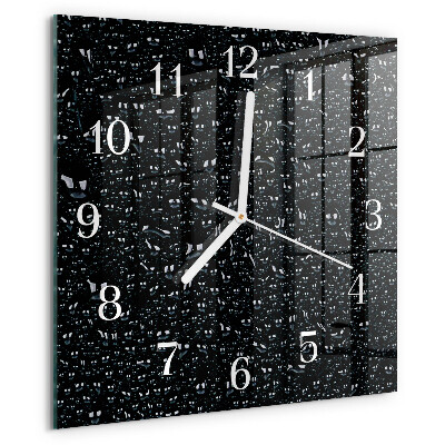 Reloj cuadrado Gotas de agua